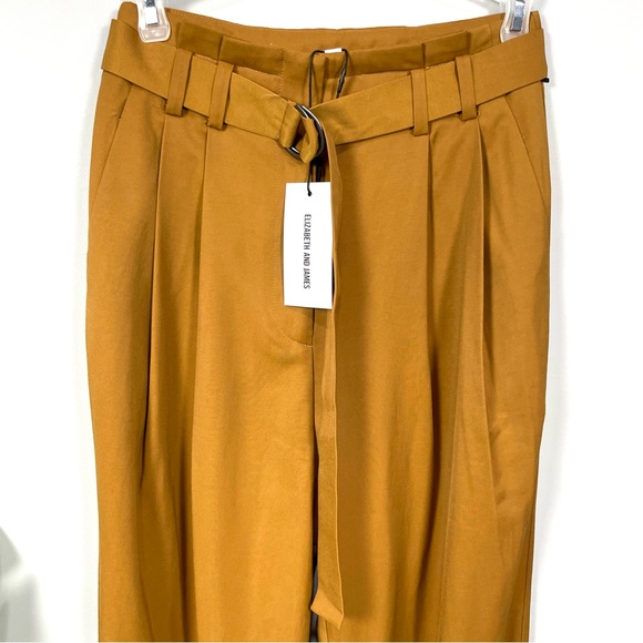 NWT Elizabeth and James Pleated High Rise Belted Pants Size 2 - Picture 6 of 13